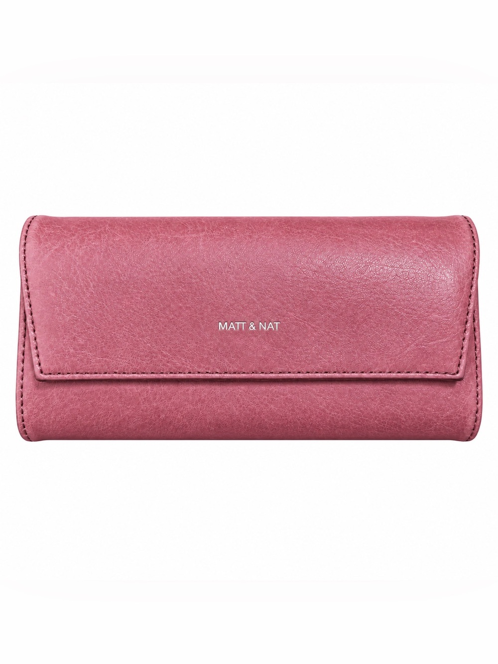 Matt & Nat Mauve Burgundy Vegan Leather Continental Wallet